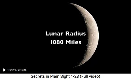 Lunar radius is 1080 Royal Miles
