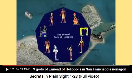 9 gods of Ennead of
                                                Heliopolis in San
                                                Francisco's nonagon