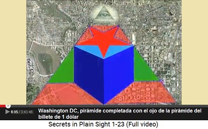 Washington DC, la pirámide completada con
                        un piramidión con ojo como está en el billete de
                        1-dólar