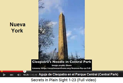 un obelisco "Aguja de Cleopatra" en
                    el Parque Central (Central Park)
