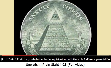 Piramidión brillante en la pirámide del
                      billete de 1 dólar