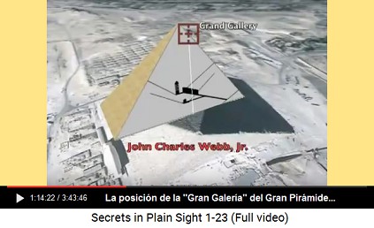 La posición de la "Gran Galería"
                      del Gran Pirámide es 29,9792458º Latitud norte