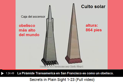 Esa Pirámide Transamerica es como un obelisco,
                    el obelisco más alto del mundo con 864 pies