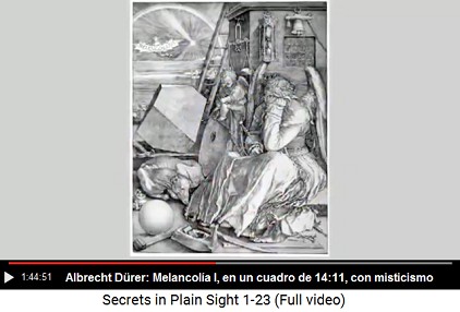 La pintura "Melancolía I" del pintor
                    Albrecht Dürer en una dimensión de 14:11 con
                    misticismo
