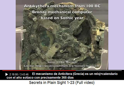 El mecanismo de Anticitera (Grecia) es un
                      reloj+calendario con el año sotíaco con
                      precisamente 365 días