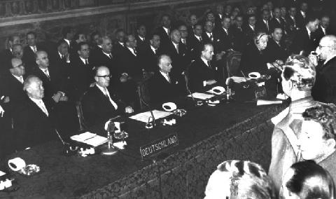 Vertr�ge von Rom, Unterzeichnung
                1957