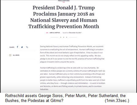Trump definiert
                        den Monat Januar 2018 zum Nationalen
                        Pr�ventionsmonat gegen Sklaverei und
                        Menschenhandel, Artikel