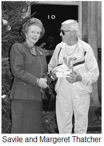 Der
                          kriminell-p�dophile T�ter Savile und
                          GB-Premierministerin Margeret Thatcher