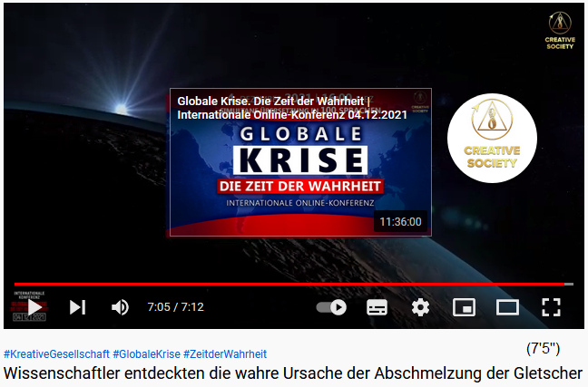 Konferenz "Die
                  globale Krise" vom 4.12.2021, Video 11 Stunden