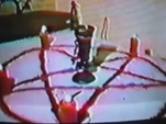 Satanistic blood ritual
                                        with human blood
