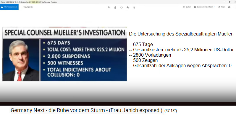 Kriminelle
                                        Demokratten mit Untersuchung von
                                        Müller: 675 Tage für nichts