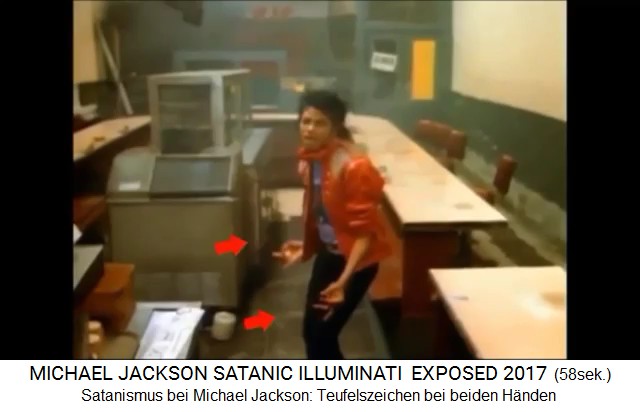 Satanismus bei Michael Jackson: Teufelszeichen
                mit beiden H�nden 02