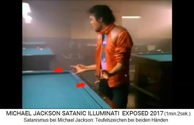 Satanismus bei Michael Jackson: Teufelszeichen
                mit beiden H�nden 03